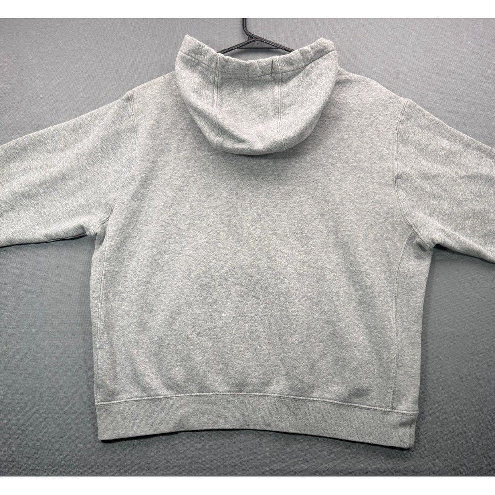 Nike Mens Gray Pullover Hoodie Sweatshirt Embroidered Swoosh Size Medium M - Picture 6 of 6
